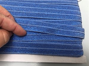 Foldeelastik  - 20 mm, lilac med kobolt glimmer